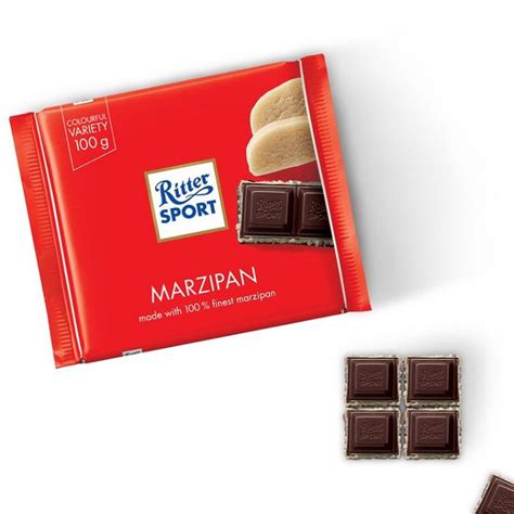 Ritter Sport Marzipan Chocolate Bar 100G – ChocoLounge