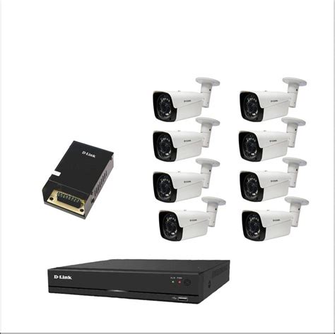 Buy D Link 8 CH CCTV Kit ONLY Bullet Camera 8CH DVR 2MP DVR