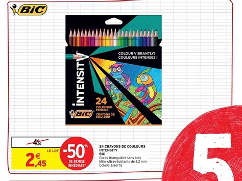 Promo Crayons De Couleurs Intensity Bic Chez Intermarch Hyper