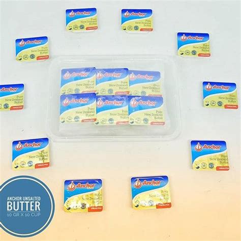 Jual Sekarang Viral Anchor Unsalted Salted Butter Mini Portion Cup