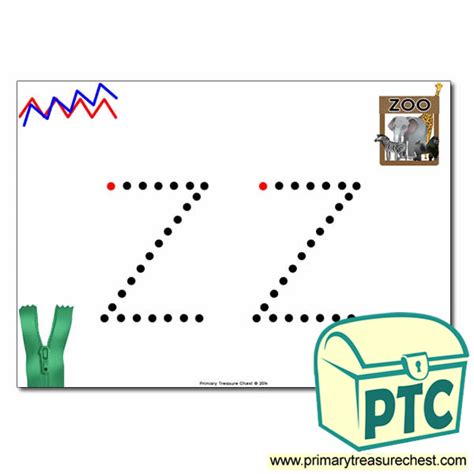 Z Lowercase Letter Formation Activity Join The Dots 2 Per A4