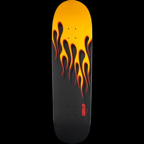 Powell Peralta Hot Rod Flames Skateboard Deck Yellow - 9.375 x 33.875 - Powell-Peralta®