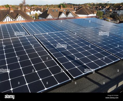 Solar Rooftop Panels Hi Res Stock Photography And Images Alamy