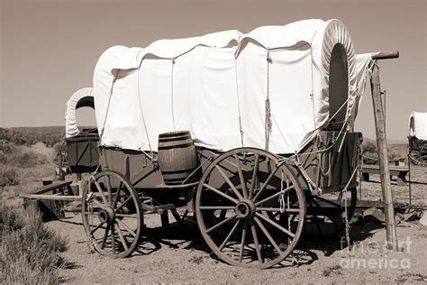 Wild West Covered Wagons Photograph By Tony Craddock