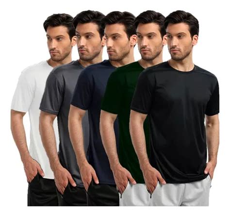 Kit Camisetas B Sicas Masculina Dry Fit Lisa Tradicional Mercadolivre