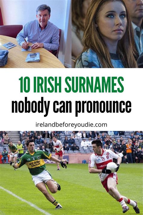 Top 10 DIFFICULT Irish surnames NOBODY can pronounce | Irish surnames ...