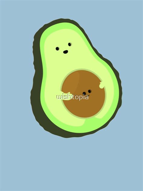 "Cute Avocado Mommy with Baby Seed" T-shirt by wishtopia | Redbubble