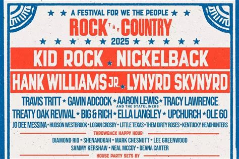 Kid Rock And Lynyrd Skynyrd Plot Rock The Country 2025 Festival