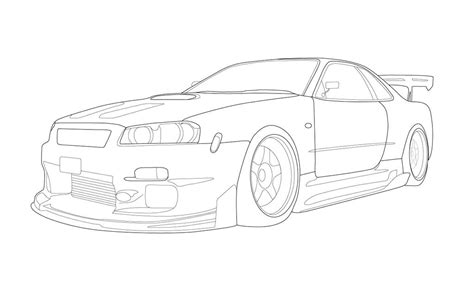 Nissan Skyline Coloring Pages Coloring Pages