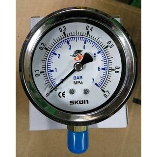 Jual Pressure Gauge Skon Liquid Manometer Raket Satuan Bar