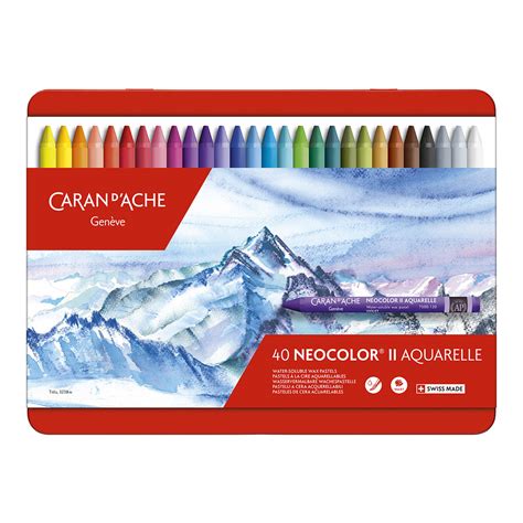 Caran D Ache Neocolor Ii Water Soluble Crayons Set Markersnpens