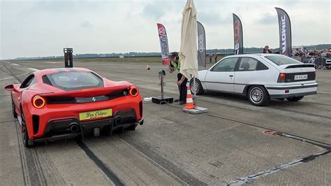 900HP Opel Kadett GSI 16V Turbo Vs Ferrari 488 Pista YouTube