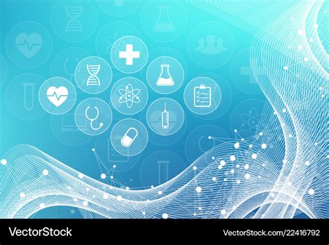 Medical abstract background with health care icons