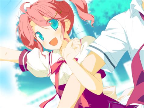 Favorite Game Cg Green Eyes Hoshizora No Memoria Kogasaka Chinami Pink