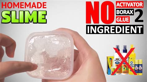 No Borax No Glue Only 2 Ingredient Slimehow To Make Slimeslime Without Borax Slime Without