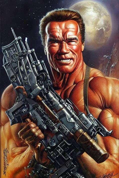 Character Art The Contra Bill Rizer Arnold Stable Diffusion