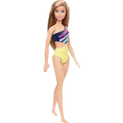 Mattel Barbie Beach Doll Pink Floral Bathing Suit Rossy