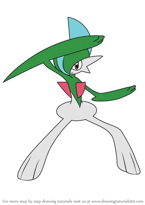 Learn How To Draw Gallade From Pokemon Pokemon Step By Step Drawing