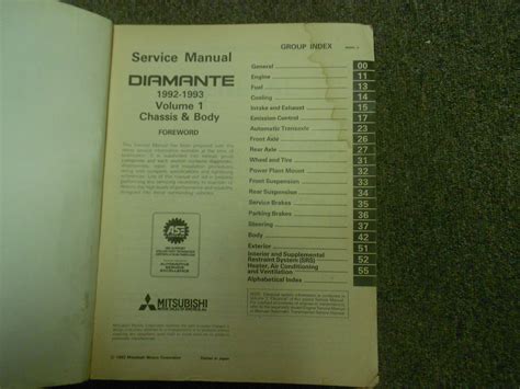 1992 1993 MITSUBISHI Diamante Service Shop Manual 2 VOL SET OEM DUAL