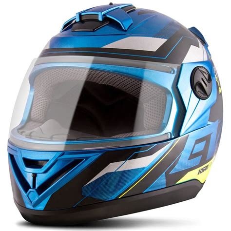 Capacete Pro Tork G Evo Azul Amarelo