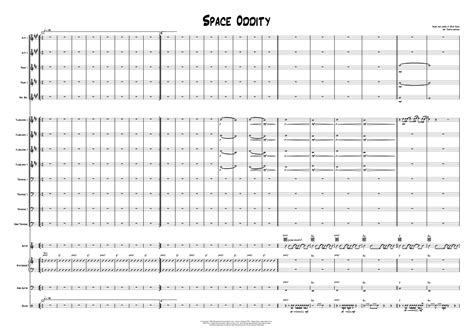 Space Oddity Arr Tristan Watson By David Bowie Sheet Music For Jazz