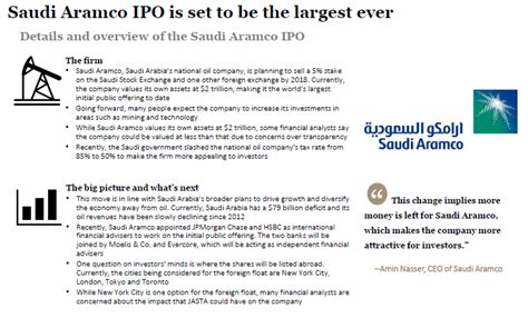 Saudi Aramco Ipo Set To Be The Largest Ever