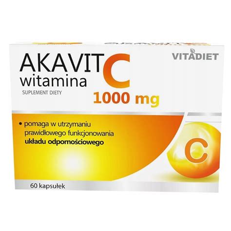 VITADIET Witamina C 1000 mg 60 kapsułek 13181330503 Allegro pl