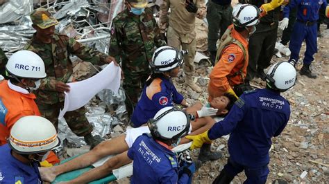 Cambodia Building Collapse Survivors Found As Manslaughter Charges Laid