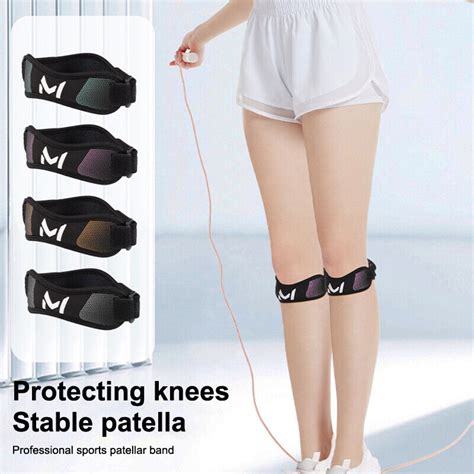 Adjustable Patella Kneecap Silica Tendon Strap Kneepad Support Sports