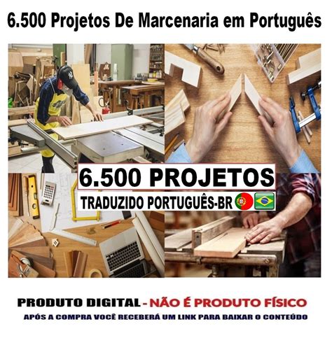 6500 Projetos Marcenaria Completo Detalhado Em Português Elo7