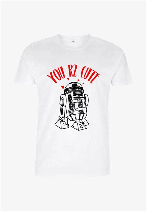 Star Wars Star Wars Classic You R2 Cute T Shirt Print White Weiß