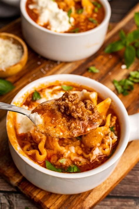 Easy One Pot Lasagna Soup