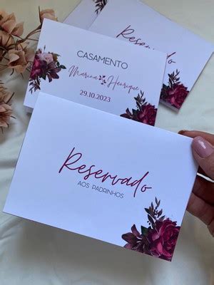 Placa Reservado Casamento E Etc Compre Produtos Personalizados No Elo