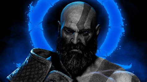 God Of War Ragnarök Wallpaper 4k Kratos Dark Background