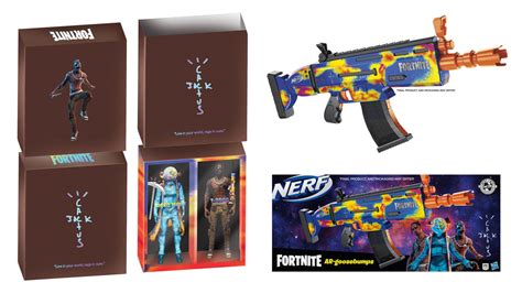 Travis Scott Fortnite Action Figures And Nerf Gun Blaster