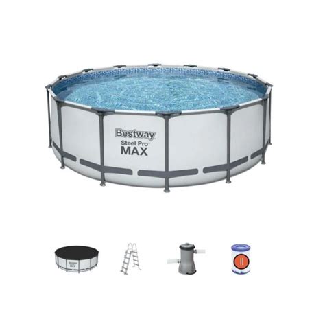 Bestway X Steel Pro Max Frame Pool Set X Cm Con Pompa Scala