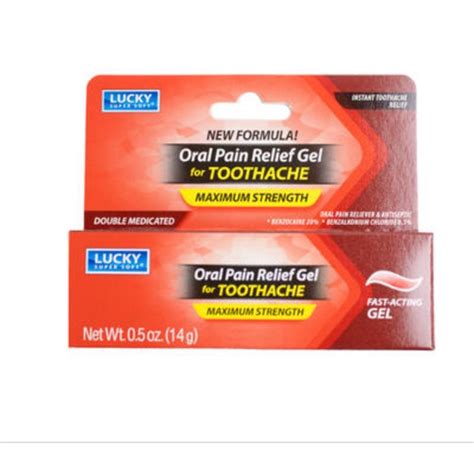 Oral Pain Relief Gel For Toothache By Lucky Super Soft(14g) | Shopee Philippines