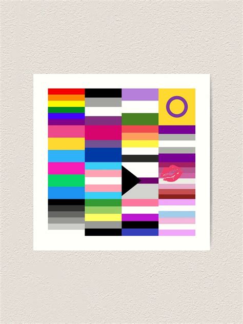 Lgbt Pride Flags Collage Art Print For Sale By Scottykat Redbubble