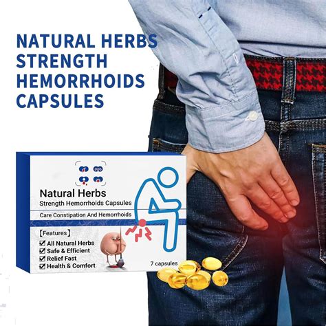 Heca Natural Herbal Strength Hemorrhoid Capsules Pc Box Natural Herbs