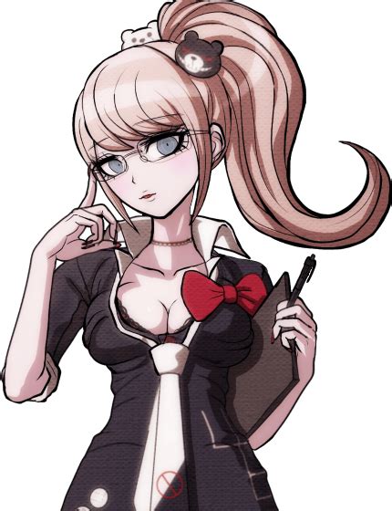 Image Junko Enoshima Dr2 Halfbody Sprite 4 Png Danganronpa Wiki Fandom Powered By Wikia