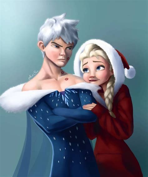 Jack Frost As Elsa And Elsa As Jack Frost Drawing By Thearcticscarf Instagram