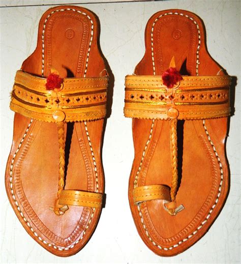 Kolhapuri chappals are Indian hand-crafted leather slippers that are ...