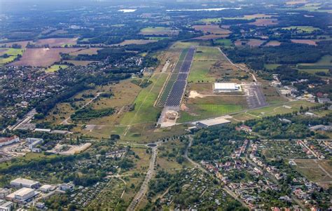 Cottbus Aus Der Vogelperspektive Solarkraftwerk Und Photovoltaik