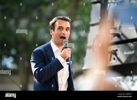 Paris France 17th July 2021 Florian Philippot During The Anti