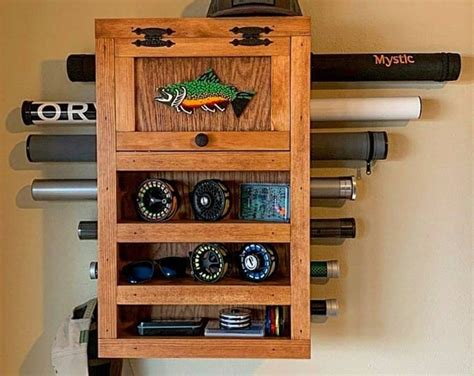 Fly Reel Storage Rack Fishing Gear Organization And Storage Etsy