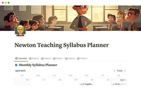 Teaching Syllabus Planner Notion Template