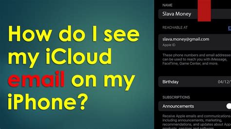 How Do I See My Icloud Email On My Iphone Youtube