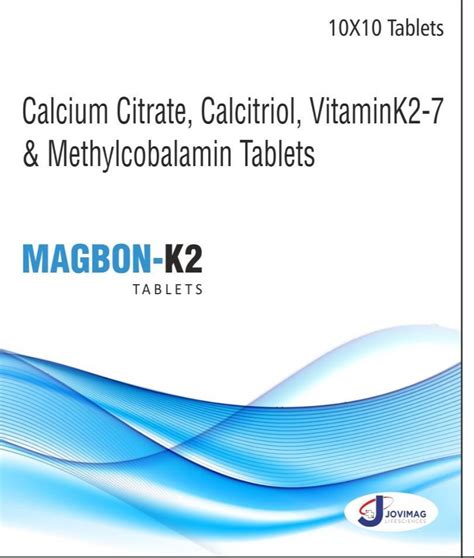 Calcitriol Calcium Citratevitamin K2 7methylcobalamin Magnesium Oxide At Rs 180box