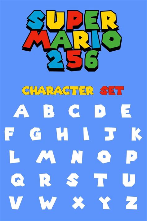 Super Mario Logo Font