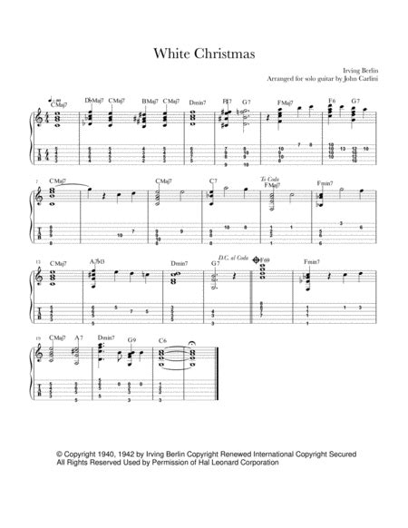 White Christmas Arr John Carlini By Dave Koz And Kelly Sweet Sheet